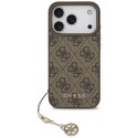 Guess 4G Charms Collection MagSafe - Etui iPhone 17 Pro (brązowy)