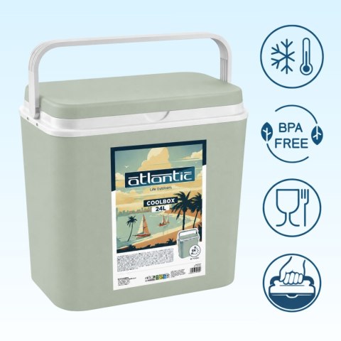 Lodówka ATLANTIC 24L Eukaliptusowa Kamai