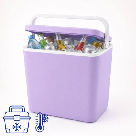 Lodówka CEGECO 24L Liliowa Kamai