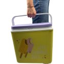 Lodówka CEGECO 24L Żółta wzór Lody Kamai