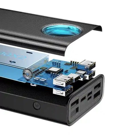 Powerbank BASEUS Amblight 30000mAh 65W 4xUSB USB-C (czarny)