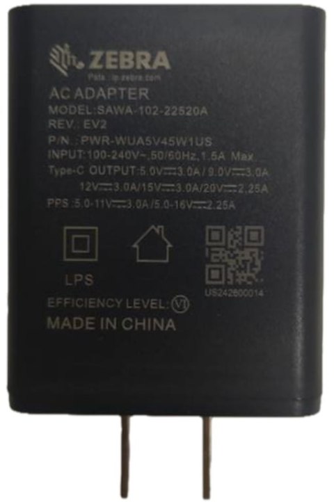 Zebra PWR-WUA5V45W1US Ładowarka do baterii