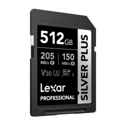 Karta pamięci Lexar Professional SILVER PLUS SDXC 512GB