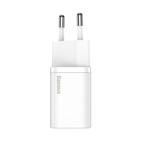 Ładowarka sieciowa Baseus Super Si Quick Charger 1C 20W z przewodem USB-C do Lightning 1m (biała)