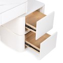 Toaletka kosmetyczna LED/ Komplet mebli blat 100 cm- Lilia - kolor biały