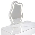 Toaletka kosmetyczna LED/ Komplet mebli blat 80 cm- Lilia - kolor biały