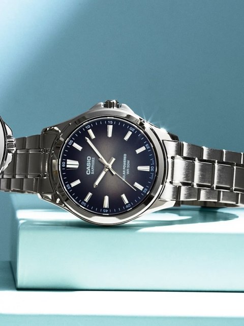 ZEGAREK MĘSKI CASIO MTS-RS100D-1A SZAFIR SOLAR + BOX