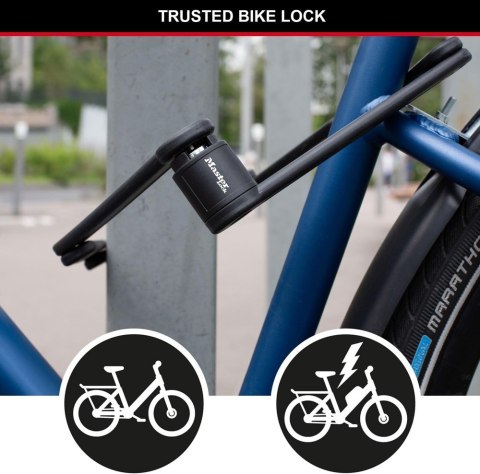 Zapięcie rowerowe MASTERLOCK FOLDING 8335 czarne (NEW 2024)