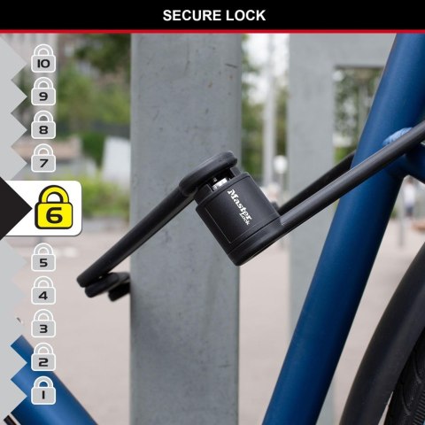 Zapięcie rowerowe MASTERLOCK FOLDING 8335 czarne (NEW 2024)