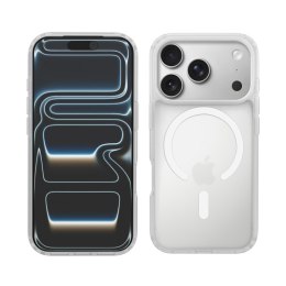 Crong Hybrid Matte Magnetic - Etui MagSafe iPhone 17 Pro Max (biały)