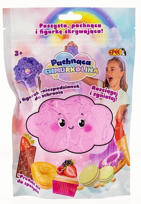 Pachnąca Chmurkolina Deserki z figurką 1 pack, czekolada truskawkowa