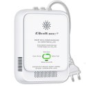 Qoltec Certyfikowany Czujnik wycieku gazu ziemnego i tlenku węgla (czadu) | detektor CH4 CO | alarm 85dB | LED