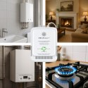 Qoltec Certyfikowany Czujnik wycieku gazu ziemnego i tlenku węgla (czadu) | detektor CH4 CO | alarm 85dB | LED