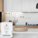 Qoltec Certyfikowany Czujnik wycieku gazu ziemnego i tlenku węgla (czadu) | detektor CH4 CO | alarm 85dB | LED