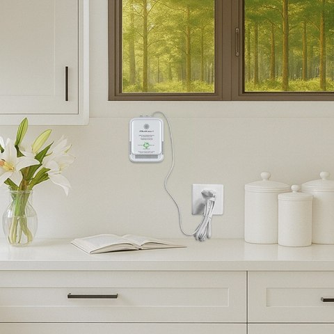 Qoltec Certyfikowany Czujnik wycieku gazu ziemnego i tlenku węgla (czadu) | detektor CH4 CO | alarm 85dB | LED