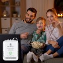 Qoltec Certyfikowany Czujnik wycieku gazu ziemnego i tlenku węgla (czadu) | detektor CH4 CO | alarm 85dB | LED