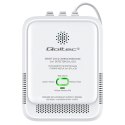 Qoltec Certyfikowany Czujnik wycieku gazu ziemnego i tlenku węgla (czadu) | detektor CH4 CO | alarm 85dB | LED