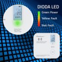 Qoltec Certyfikowany bezprzewodowy Czujnik tlenku węgla (czadu) z baterią | detektor CO | żywotność sensora 10 lat | alarm 85dB 