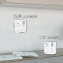 Qoltec Certyfikowany bezprzewodowy Czujnik tlenku węgla (czadu) z baterią | detektor CO | żywotność sensora 10 lat | alarm 85dB 