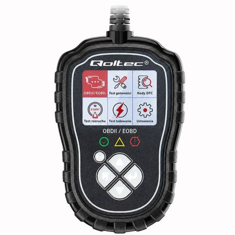 Qoltec Cyfrowy Tester diagnostyczny ProLine | OBD2 EOBD | Polskie MENU | 8V-25V | Dual System