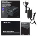 Qoltec Dwukierunkowy Media Konwerter SWITCH Ethernet 1x RJ45 1x SFP| 1000Mb/s | 5V