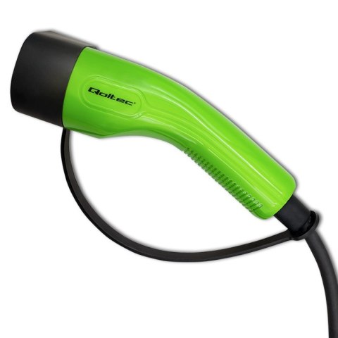 Qoltec Mobilna ładowarka do samochodu elektrycznego EV i hybryd z regulacją 2w1 Typ2 | 11kW | LCD | 3 fazy | CEE 32A | Przenośn