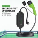 Qoltec Mobilna ładowarka do samochodu elektrycznego EV i hybryd z regulacją 2w1 Typ2 | 3.5kW | 230V | SCHUKO 16A | Wi-fi | TUYA 