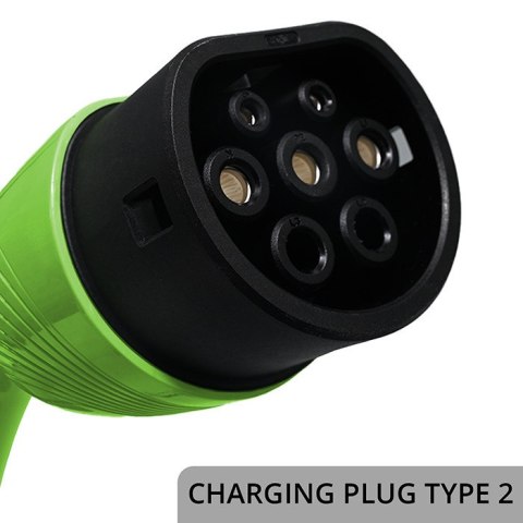 Qoltec Mobilna ładowarka do samochodu elektrycznego EV i hybryd z regulacją 2w1 Typ2 | 3.5kW | 230V | SCHUKO 16A | Wi-fi | TUYA 