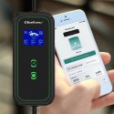 Qoltec Mobilna ładowarka do samochodu elektrycznego EV i hybryd z regulacją 2w1 Typ2 | 7kW | 230V | CEE 32A | Wi-fi| LCD | Przen