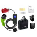 Qoltec Mobilna ładowarka do samochodu elektrycznego EV i hybryd z regulacją 2w1 Typ2 | 7kW | 230V | CEE 32A | Wi-fi| LCD | Przen