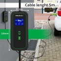 Qoltec Mobilna ładowarka do samochodu elektrycznego EV i hybryd z regulacją 2w1 Typ2 | 7kW | 230V | CEE 32A | Wi-fi| LCD | Przen