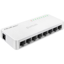 Qoltec SWITCH Przełącznik sieciowy 8 x port RJ45 | 1000Mbps | Fast Ethernet | LAN