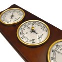 Elegancka Stacja Pogody - Barometr Termometr Higrometr 36cm Retro - YG336