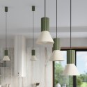 Lampa wisząca ESTRIA 3P beżowa/zielona oliwka