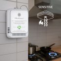 Qoltec Certyfikowany Czujnik 2w1 wycieku gazu ziemnego i tlenku węgla (czadu) | detektor CH4 | CO | NG | Tuya | Wi-Fi | alarm 85