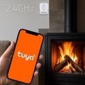 Qoltec Certyfikowany Czujnik 2w1 wycieku gazu ziemnego i tlenku węgla (czadu) | detektor CH4 | CO | NG | Tuya | Wi-Fi | alarm 85
