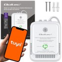Qoltec Certyfikowany Czujnik 2w1 wycieku gazu ziemnego i tlenku węgla (czadu) | detektor CH4 | CO | NG | Tuya | Wi-Fi | alarm 85