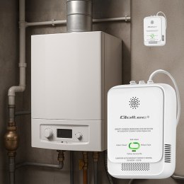 Qoltec Certyfikowany Czujnik tlenku węgla (czadu) | detektor CO | alarm 85dB | LED