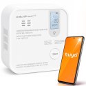 Qoltec Certyfikowany bezprzewodowy Czujnik tlenku węgla (czadu) z baterią | detektor CO | TUYA | Wi-fi | żywotność sensora 10 la