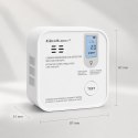 Qoltec Certyfikowany bezprzewodowy Czujnik tlenku węgla (czadu) z baterią | detektor CO | TUYA | Wi-fi | żywotność sensora 10 la