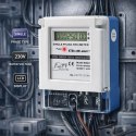 Qoltec Jednofazowy elektroniczny licznik prądu | miernik zużycia energii | 230V | 5(60)A | LCD