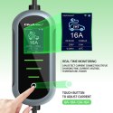 Qoltec Mobilna ładowarka do samochodu elektrycznego EV i hybryd z regulacją 2w1 Typ2 | 11kW | 400V | CEE 32A | Wi-fi | TUYA | SM
