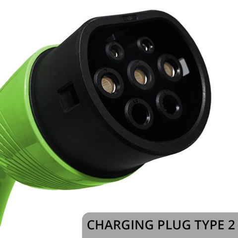 Qoltec Mobilna ładowarka do samochodu elektrycznego EV i hybryd z regulacją 2w1 Typ2 | 11kW | 400V | CEE 32A | Wi-fi | TUYA | SM