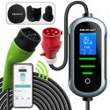 Qoltec Mobilna ładowarka do samochodu elektrycznego EV i hybryd z regulacją 2w1 Typ2 | 11kW | 400V | CEE 32A | Wi-fi | TUYA | SM