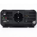 Qoltec Przetwornica napięcia MS Wave | 12V na 230V | 1000/2000W | USB | Kompatybilna z LiFePO4 GEL AGM