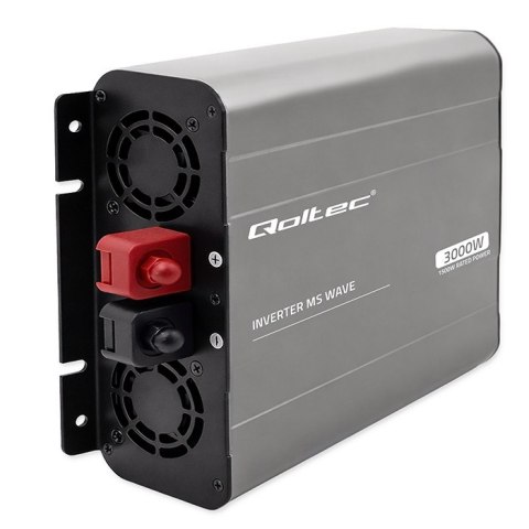 Qoltec Przetwornica napięcia MS Wave | 12V na 230V | 1500/3000W | USB | Kompatybilna z LiFePO4 GEL AGM