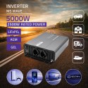 Qoltec Przetwornica napięcia MS Wave | 12V na 230V | 2500/5000W | USB | Kompatybilna z LiFePO4 GEL AGM