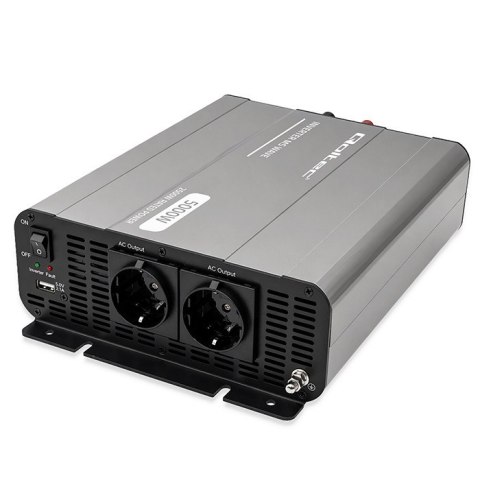 Qoltec Przetwornica napięcia MS Wave | 12V na 230V | 2500/5000W | USB | Kompatybilna z LiFePO4 GEL AGM