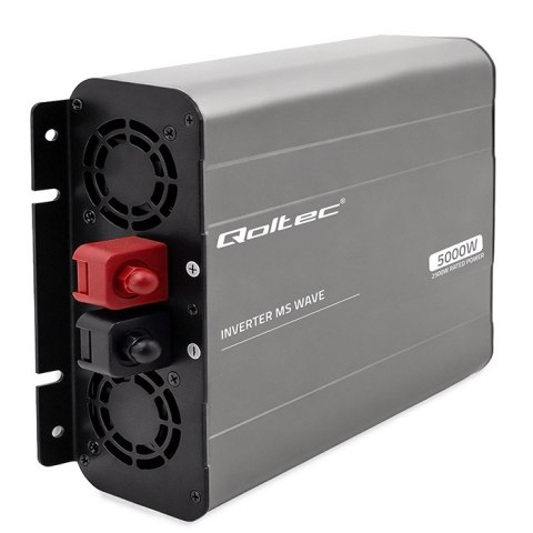 Qoltec Przetwornica napięcia MS Wave | 12V na 230V | 2500/5000W | USB | Kompatybilna z LiFePO4 GEL AGM