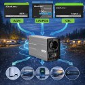 Qoltec Przetwornica napięcia MS Wave | 12V na 230V | 500/1000W | USB | Kompatybilna z LiFePO4 GEL AGM